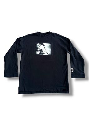 Fenty Puma by Rihanna Oversized Graphic Long Sleeve Tee – Black – Fits Medium